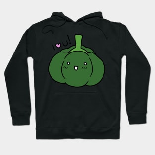 I Love You - Green Bell Pepper Hoodie